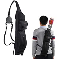 Toparchery Tiro con Arco Atrás Flecha Carcaj Flecha Titular Hombro colgado Tiro al Blanco Carcaj para Flechas con Dos…